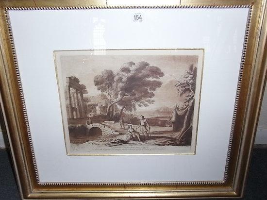 Appraisal: AFTER CLAUDE LORRAINA set of five prints after drawings in