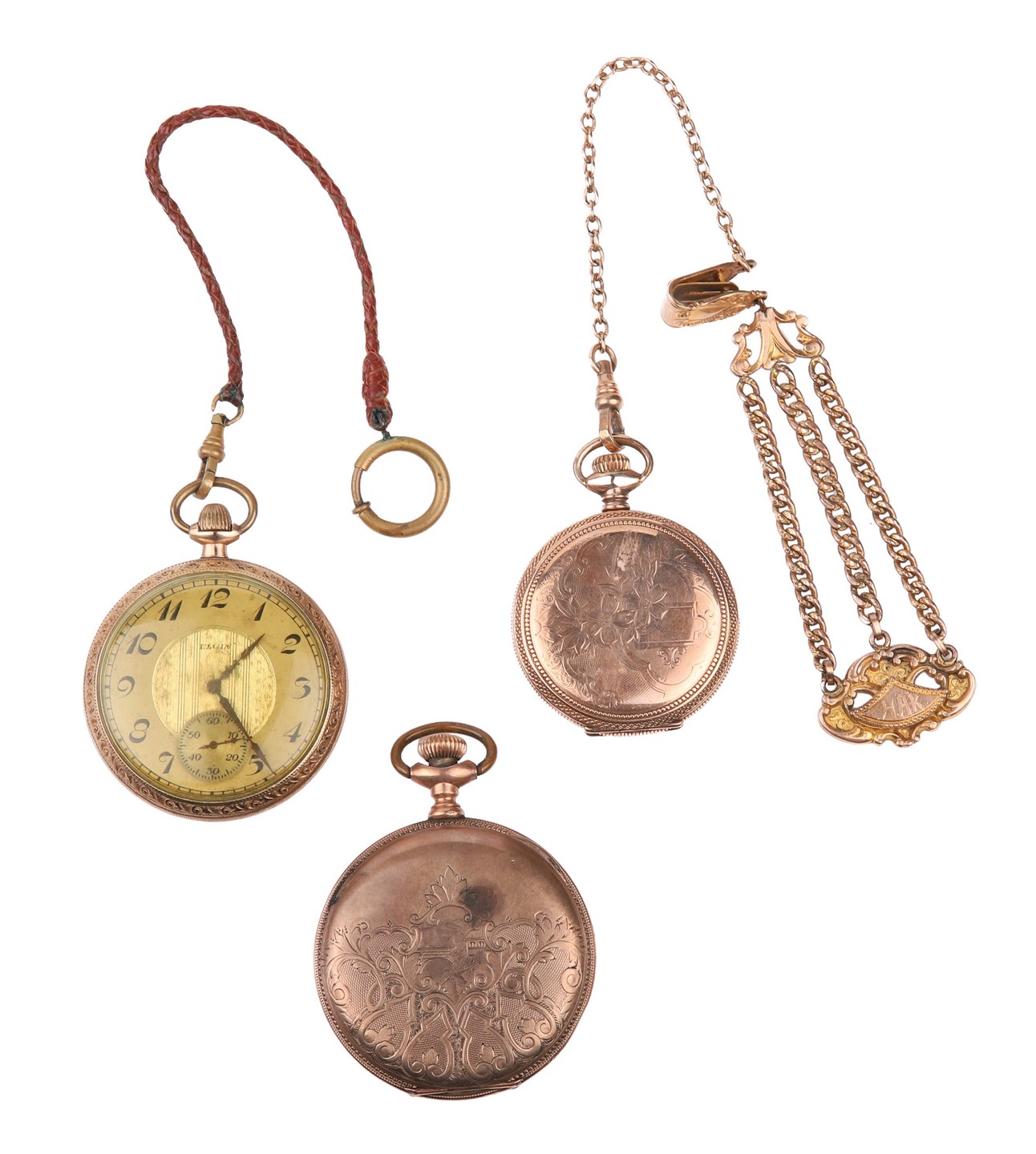 Appraisal: Gold filled pocket watches to include Elgin HC S J