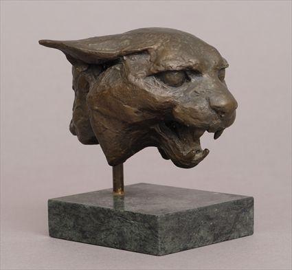 Appraisal: SNARLING COUGAR Bronze x x in mounted on a in