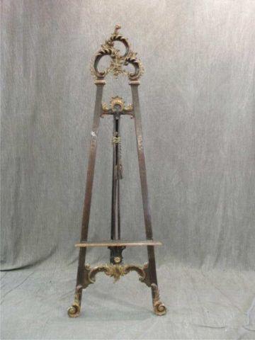 Appraisal: th Cent Louis XV Style Easel With nice carvings and