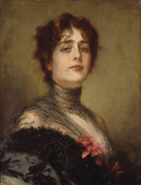 Appraisal: Conrad Kiesel German - A portrait of a Spanish lady