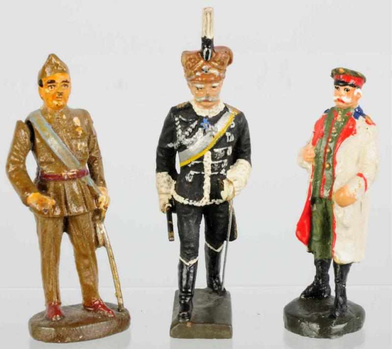 Appraisal: Elastolin Lineol Personalities Includes Franco Hindenburg and von Mackensen Franco