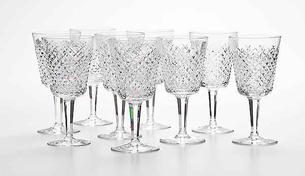 Appraisal: WATERFORD ALANA WATER GOBLETS Waterford Alana water goblets set of