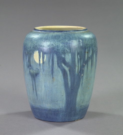 Appraisal: Classic Newcomb College Pottery Vase in vellum-glazed Moon and Moss