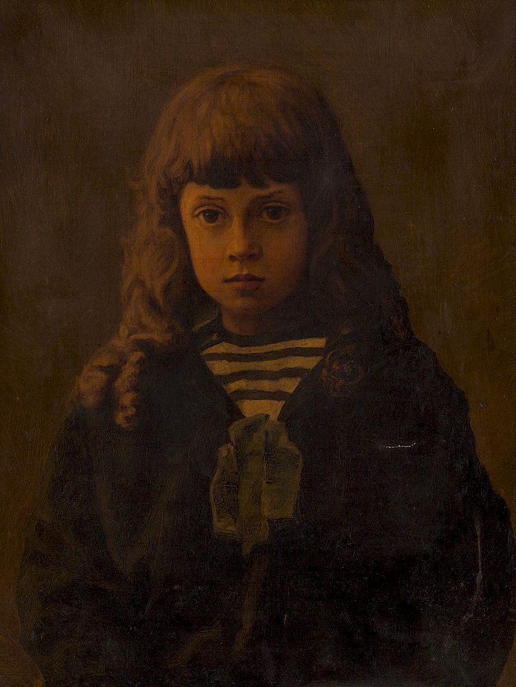 Appraisal: RUSSIAN ARTIST CIRCA RUSSIAN ARTIST CIRCA Child in Sailor's Outfit