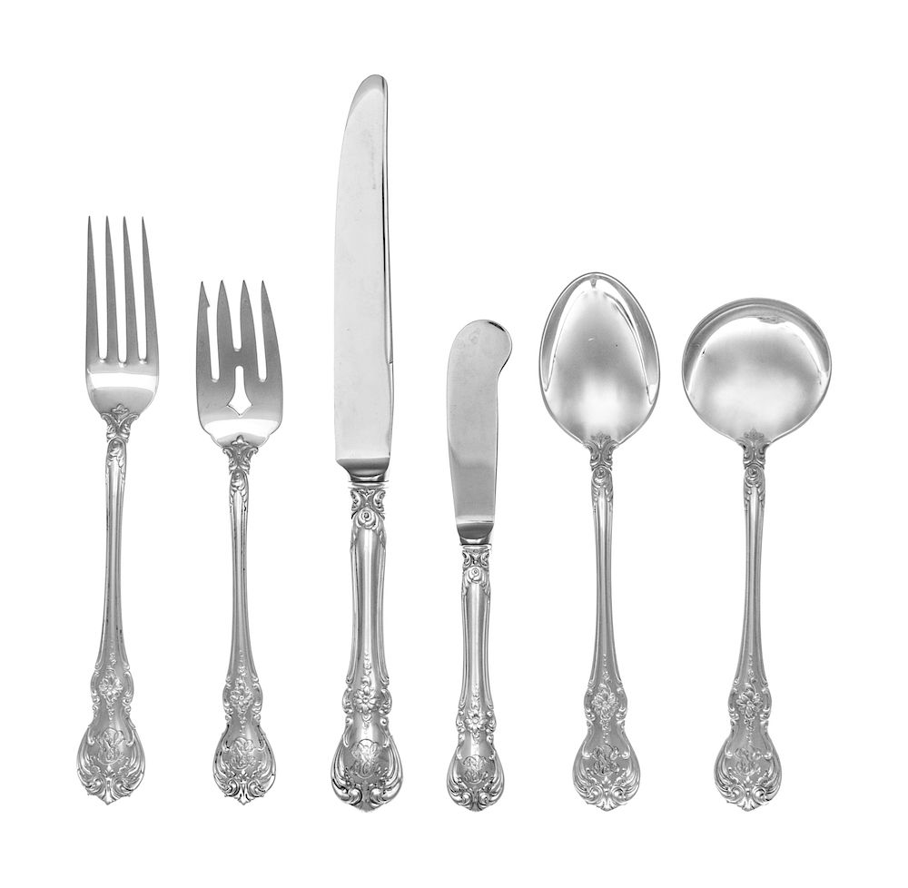 Appraisal: An American Silver Flatware Service An American Silver Flatware Service