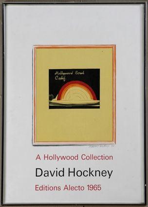 Appraisal: POSTER HOCKNEY DAVID HOLLYWOOD BOWL CALIF - A HOLLYWOOD COLLECTION