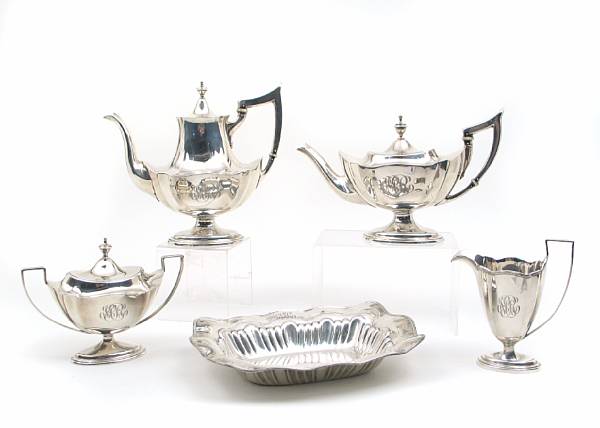 Appraisal: A sterling four piece tea and coffee setRoger Williams Silver