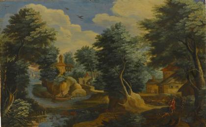 Appraisal: FOLLOWER OF GILLIS VAN CONINXLOO III flemish - EXTENSIVE LANDSCAPE