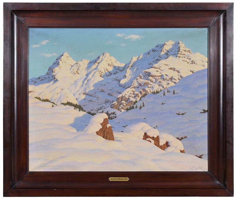 Appraisal: Ivan Fedorovich Choults Russian - Lever du Soleil Engadine circa