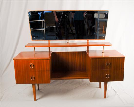 Appraisal: Lebetkin Brothers London Vanity with mirror Mirror has adjustable tilt