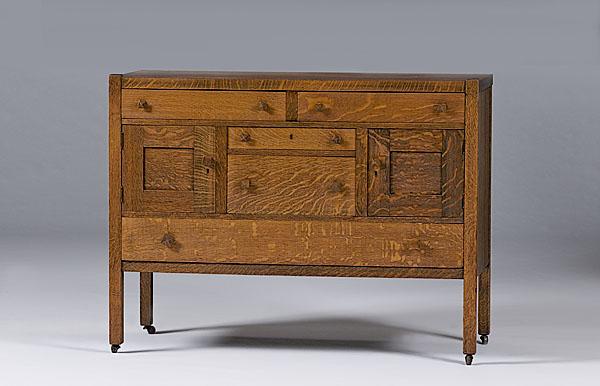 Appraisal: ARTS CRAFTS SIDEBOARD ca - s probably made by Lifetime