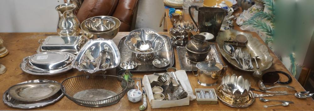 Appraisal: Collection of Silverplate Table Articles