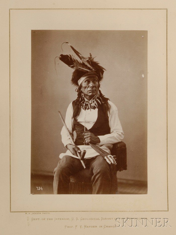 Appraisal: Photograph of Black Eye Dakota c s the original mount