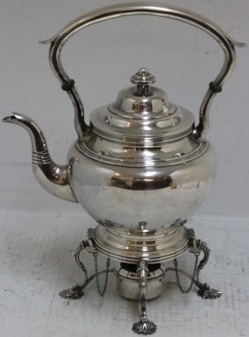 Appraisal: STERLING SILVER KETTLE ON STAND CUSTOM MADE TOMATCH LOT PREVIOUS