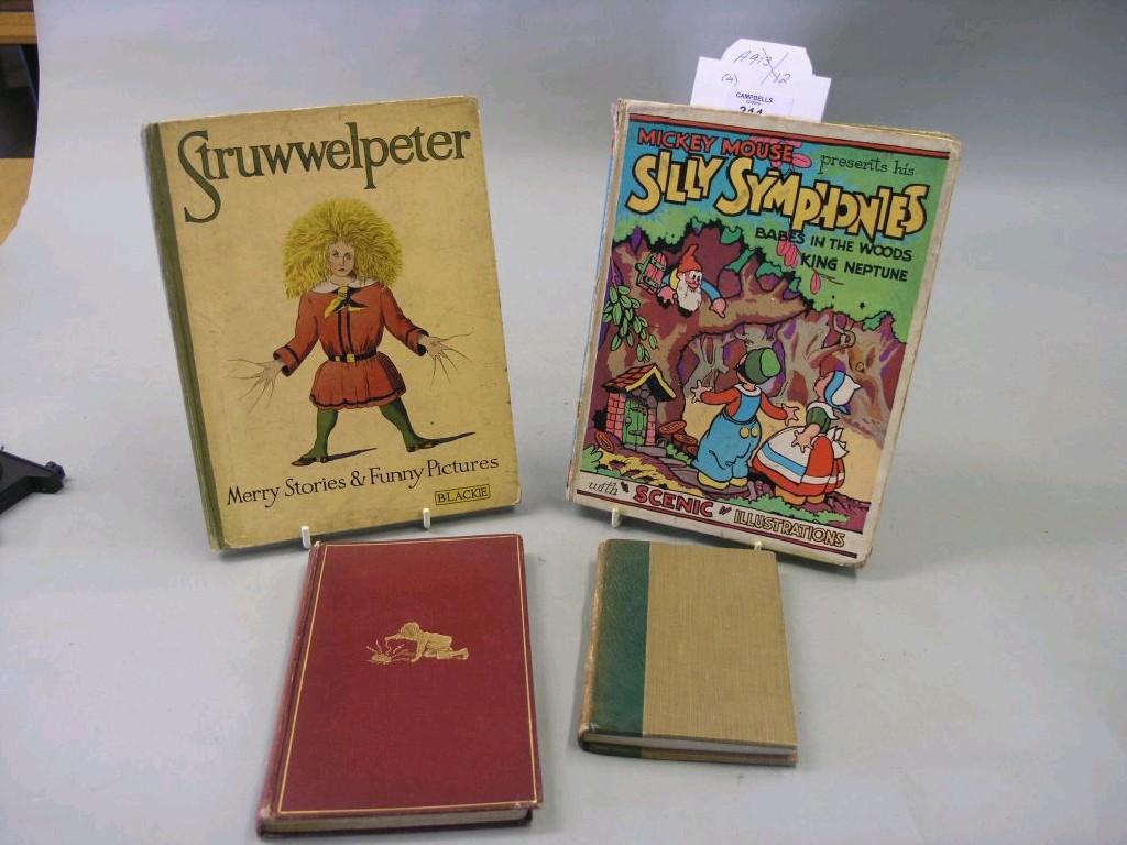 Appraisal: Four childrens' books including Mickey Mouse Silly Symphonies