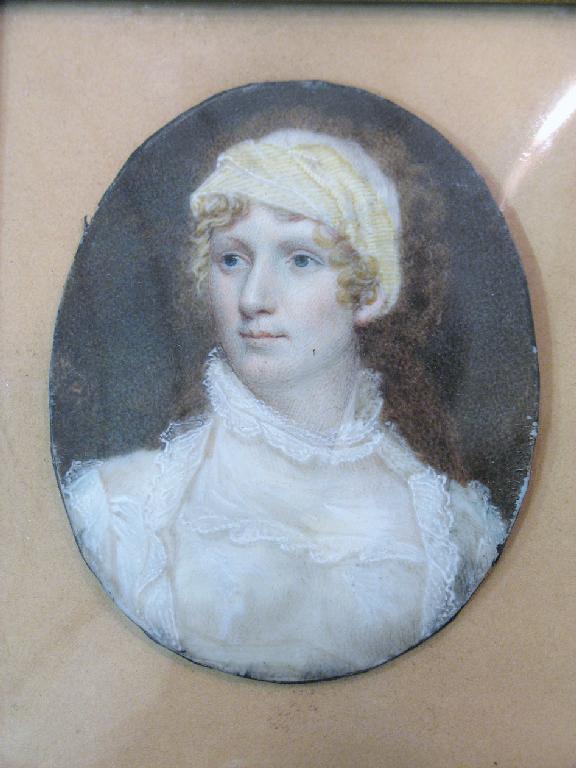 Appraisal: ENGLISH SCHOOL th century A portrait miniature of a lady