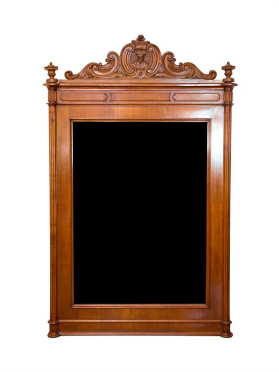 Appraisal: Sale Lot A Victorian Fruitwood Mirror having a carved crest