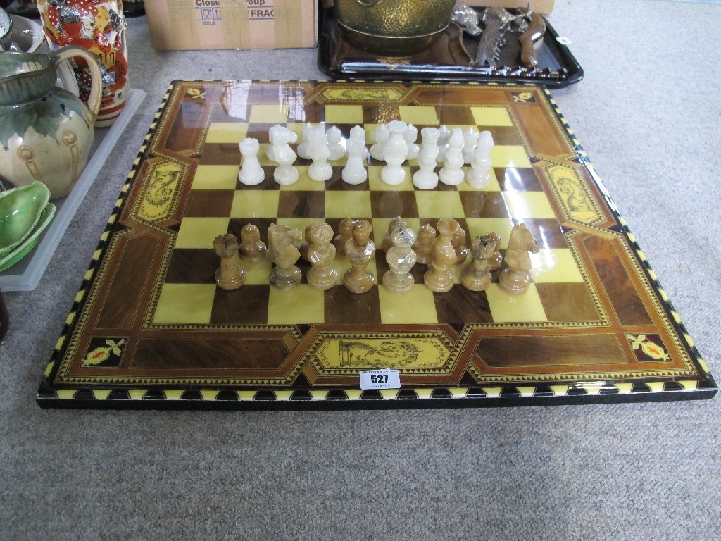 Appraisal: Modern chess set and board