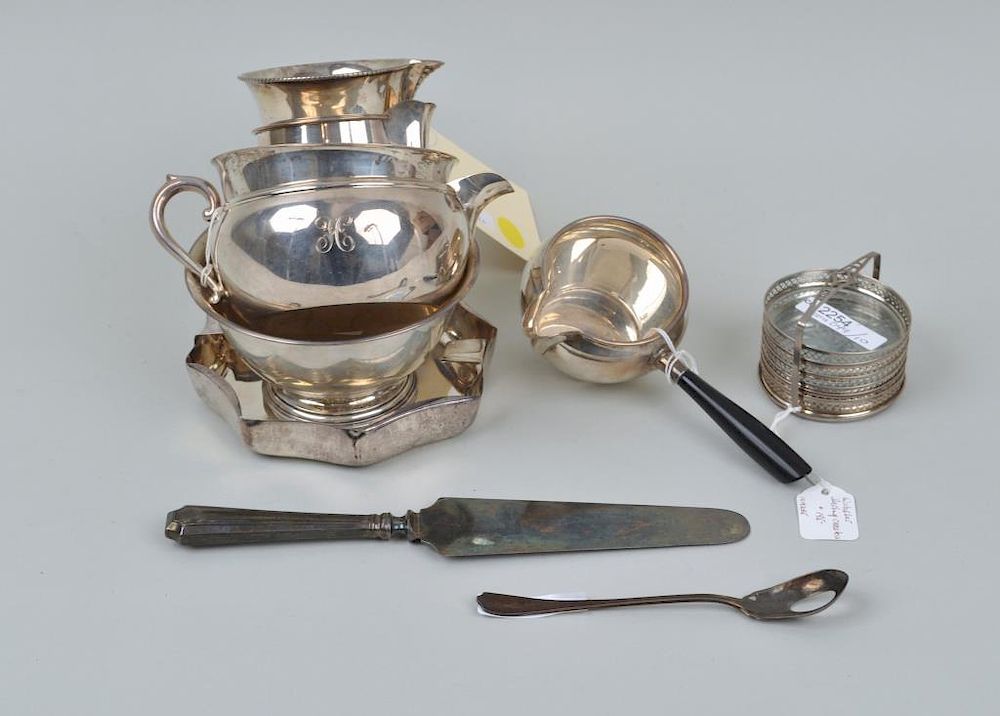 Appraisal: Group Sterling Bowls Saucepans including two Revere bowls three saucepans