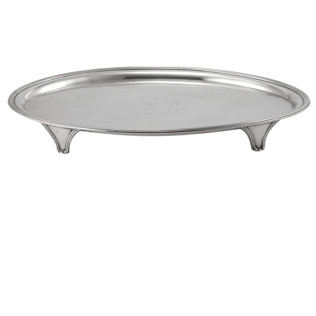 Appraisal: George III Silver Footed Tray William Bennett London circa -