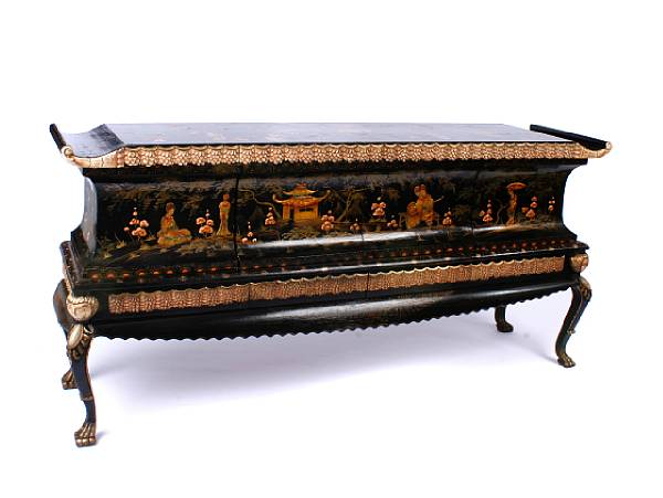 Appraisal: A Chinese lacquered sideboard height in width ft in depth