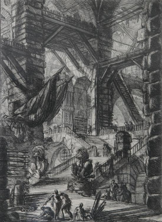 Appraisal: GIOVANNI BATTISTA PIRANESI Italian - CARCERE VIII THE STAIRCASE WITH