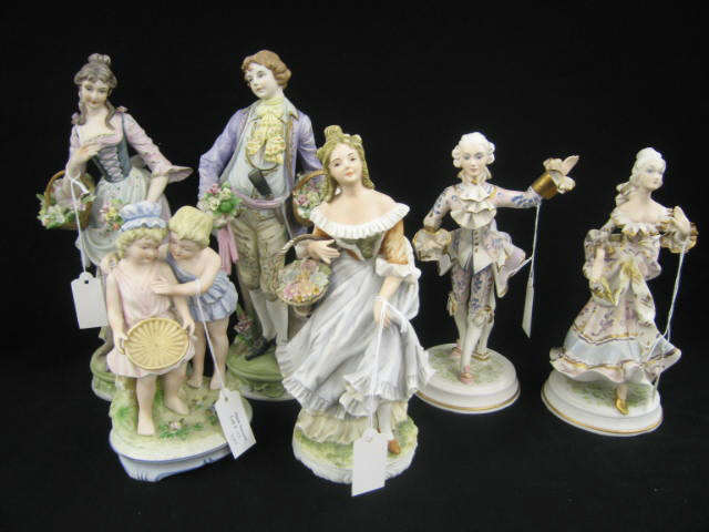 Appraisal: Collection of Bisque Figurines men women children