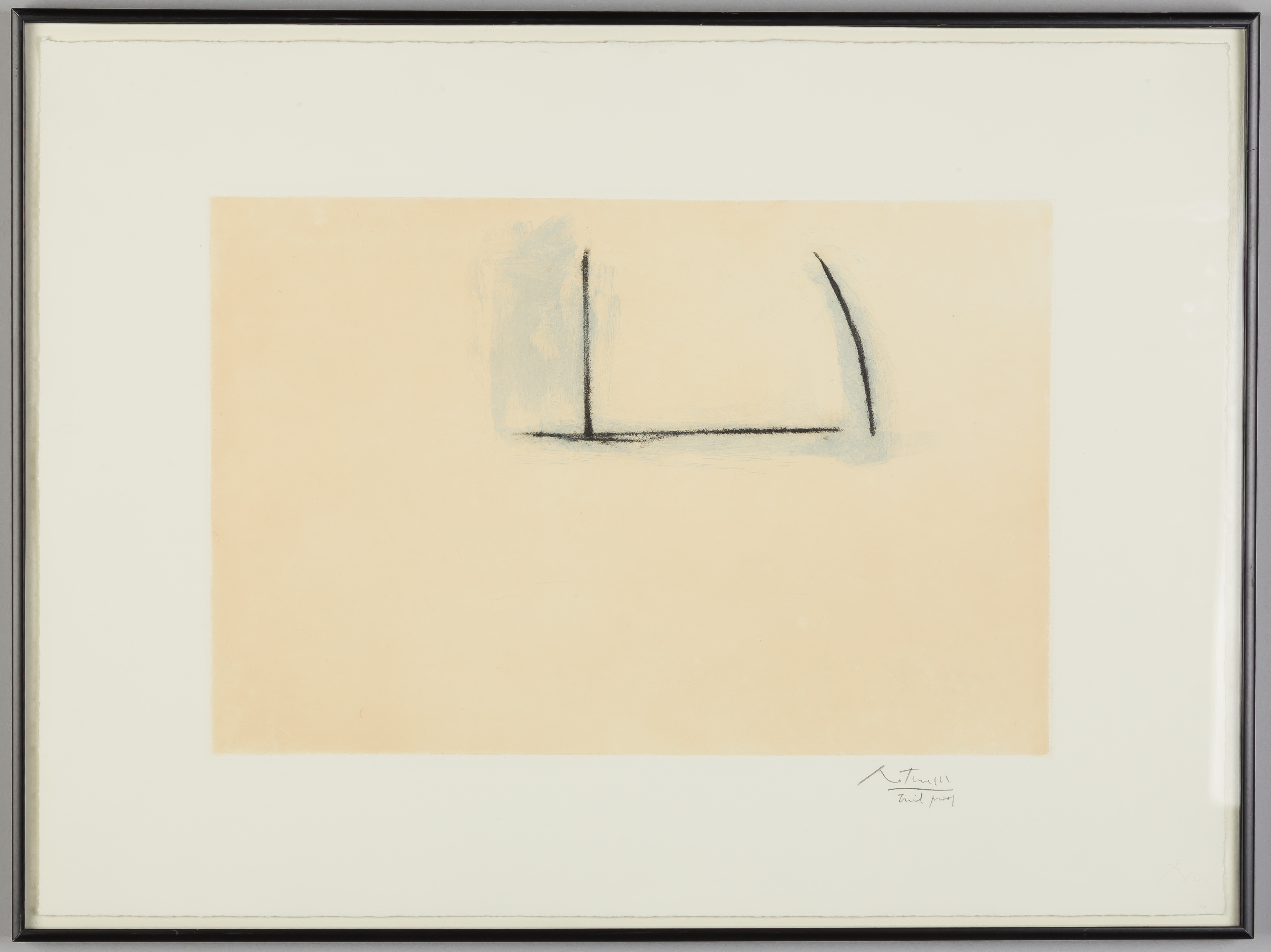 Appraisal: Robert Motherwell American - Window c Signed lower right in