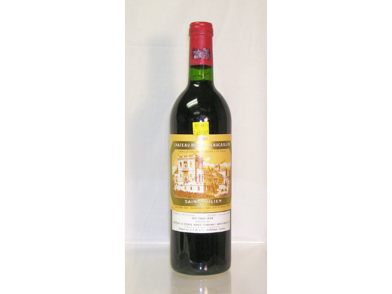 Appraisal: Chateau Ducru-Beaucaillou Vintage - ml bottle Base-neck level By placing