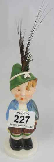 Appraisal: Rare Goebel Figure of a Boy with a Feather in