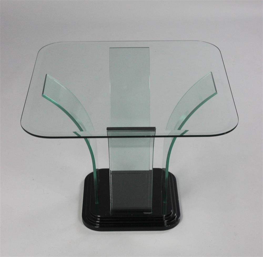 Appraisal: ART DECO WATERFALL COFFEE TABLE ATTRIBUTED TO BEN MILDWOFF FOR