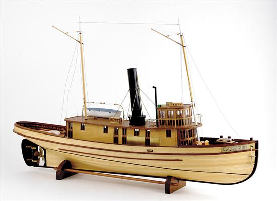 Appraisal: Seguin wood model of tugboat L