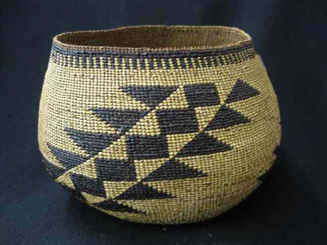 Appraisal: Native American Indian Hupa Basket Northern California '' diameter ''