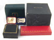 Appraisal: A quantity of boxes including Bvlgari and Must de Cartier