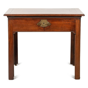 Appraisal: A George III Mahogany Architect's Desk Late th Century Height