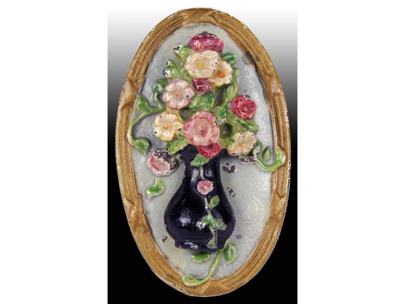 Appraisal: Mixed Flowers Cast Iron Doorknocker Description - '' x -