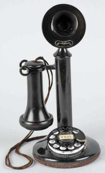 Appraisal: Western Electric Dial Candlestick Telephone Description Circa Phone has AB