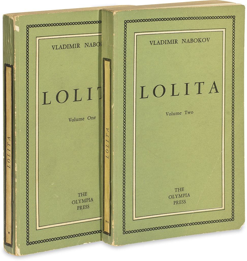 Appraisal: NABOKOV VLADIMIR Lolita volumes Small vo publisher's green white and