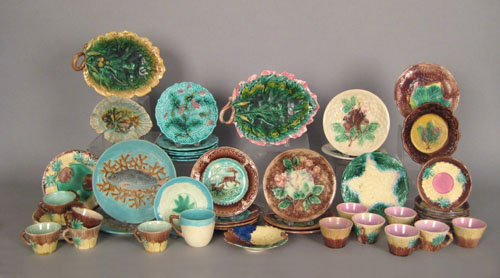 Appraisal: Group of English and Etruscean majolica to include plates and