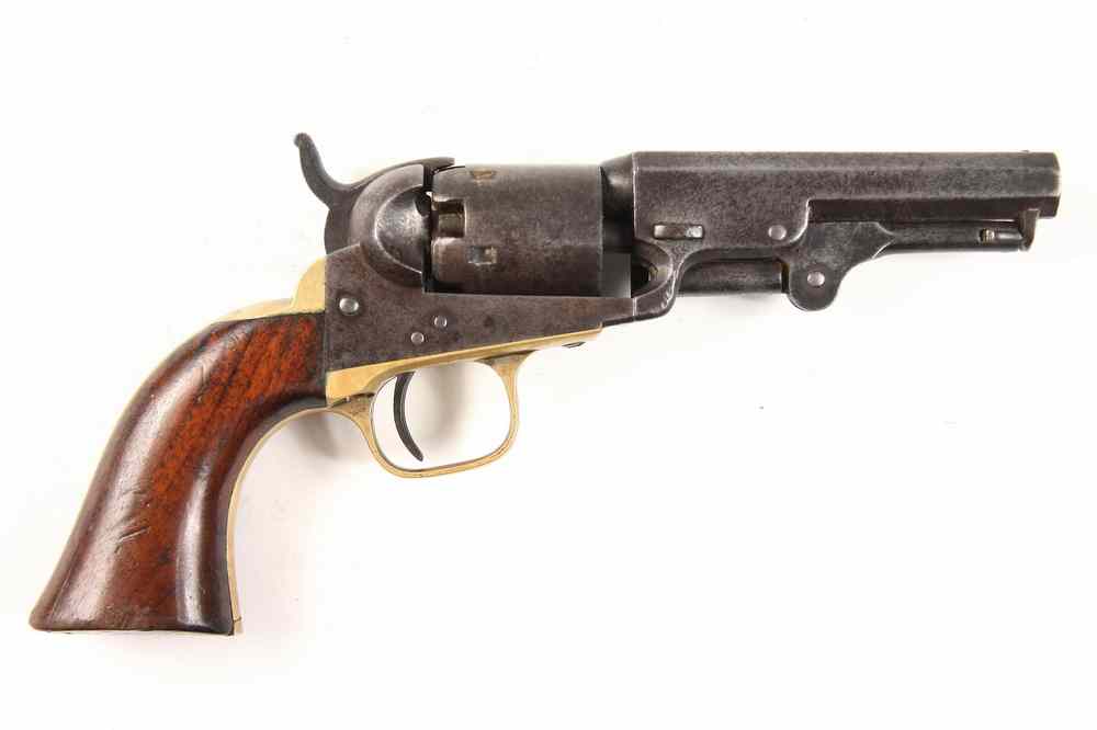 Appraisal: REVOLVER - Colt pocket revolver caliber five shot with walnut