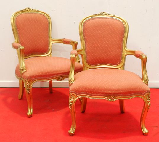 Appraisal: A Louis XV style lounge suite comprising a two seater