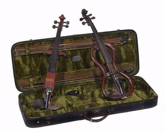 Appraisal: A PAIR OF PRACTICE VIOLINS by Rushworth Dreaper Liverpool with