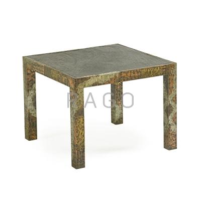 Appraisal: PAUL EVANS PAUL EVANS STUDIO Patchwork table Condition Report