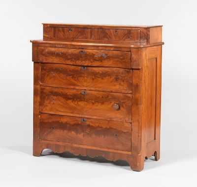 Appraisal: An Antique American Chest of Drawers A step back chest