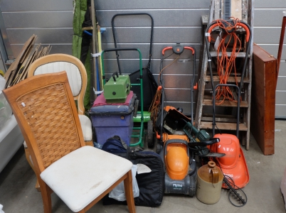 Appraisal: A collection of items from garage clearance to include Mowers