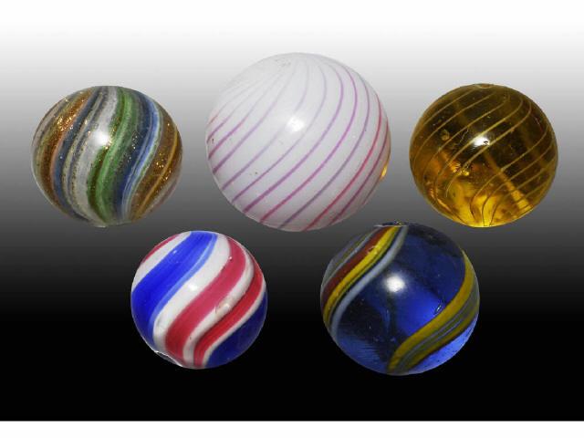 Appraisal: Lot of Handmade Marbles Description Includes a clambroth a pepper