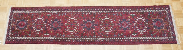 Appraisal: Persian Heriz Runner Persian Heriz Runner ' x '