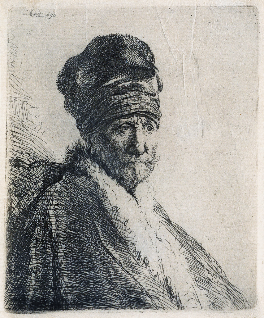 Appraisal: REMBRANDT VAN RIJN Bust of a Man Wearing a High