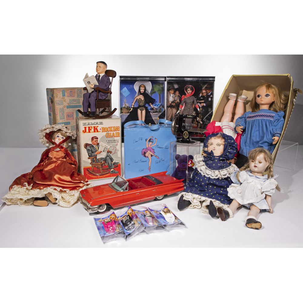 Appraisal: TOY AND DOLL ASSORTMENT items including Kamar J F K